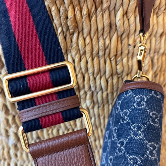 Gucci Denim/leather Horse Bit shoulder bag - Picture 4 of 10